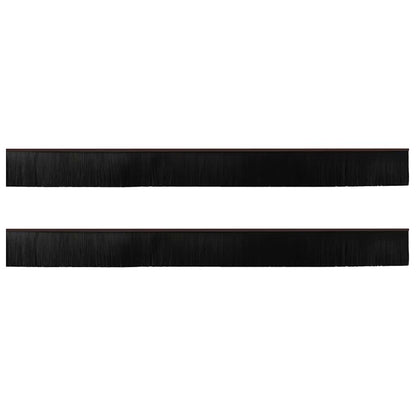 Spazzole per porte a vite 2 pcs Marrone 100 cm | homemem39