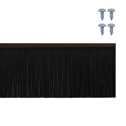 Spazzole per porte a vite 2 pcs Marrone 100 cm | homemem39