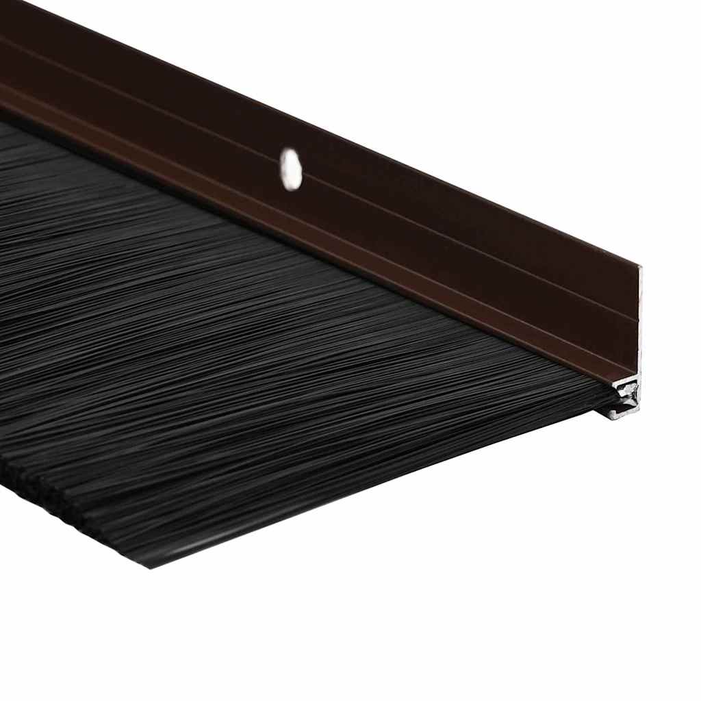 Spazzole per porte a vite 2 pcs Marrone 100 cm | homemem39