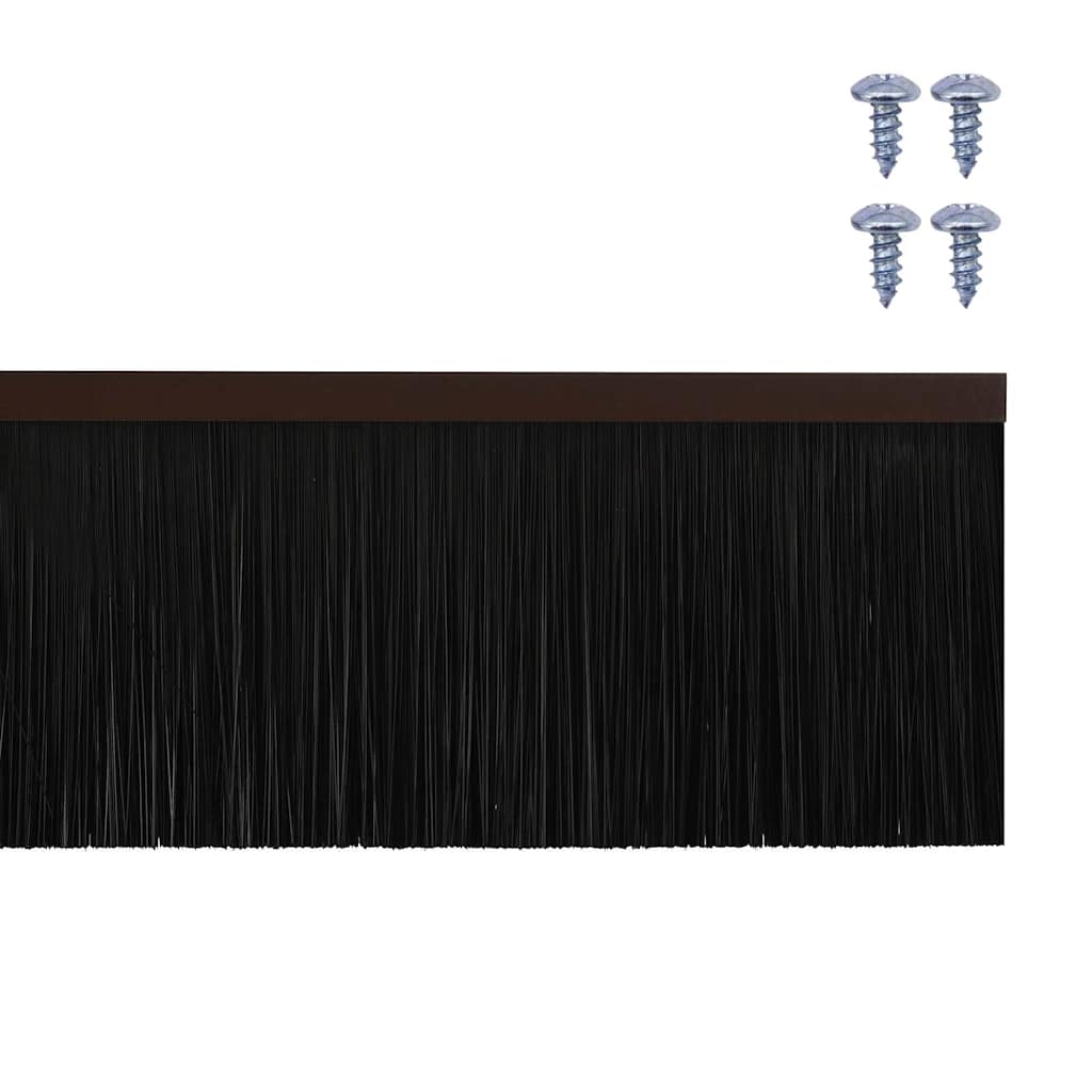 Spazzole per porte a vite 6 pcs Marrone 100 cm | homemem39