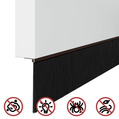 Spazzole per porte a vite 6 pcs Marrone 100 cm | homemem39