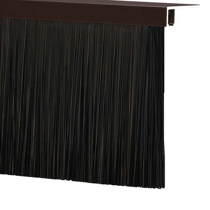 Spazzole per porte a vite 12 pcs Marrone 100 cm | homemem39