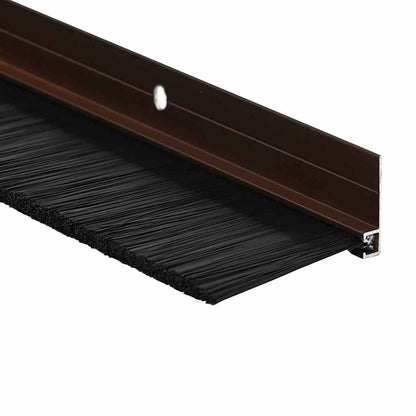 Spazzole per porte a vite 12 pcs Marrone 100 cm | homemem39