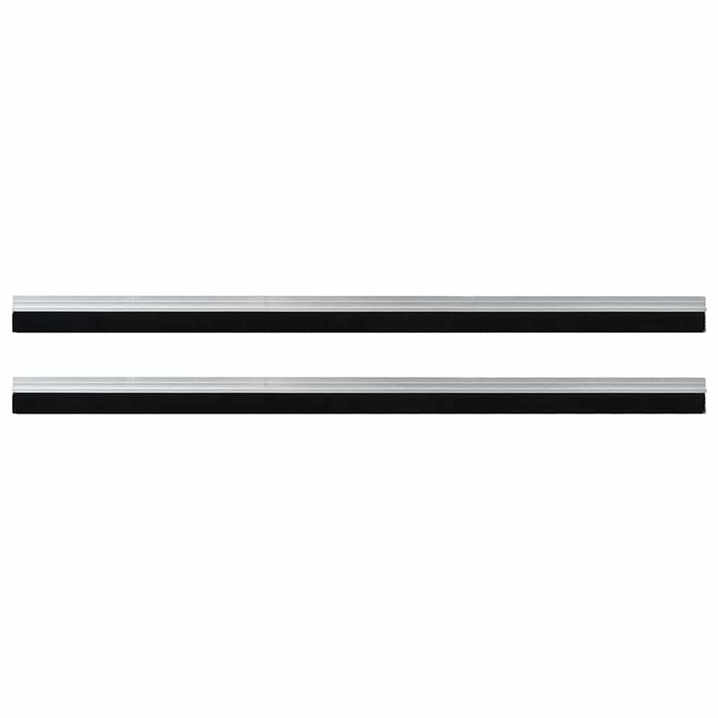 Spazzole per porte autoadesive 2 pcs Argento 100 cm | homemem39