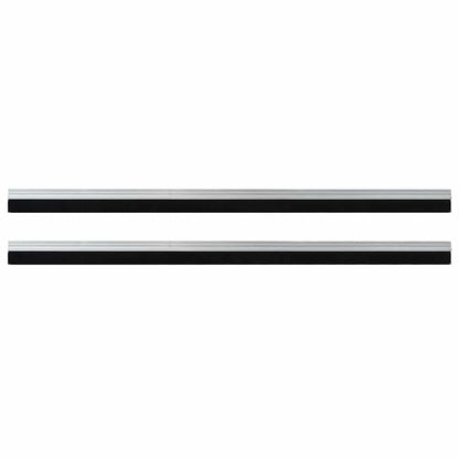 Spazzole per porte autoadesive 2 pcs Argento 100 cm | homemem39