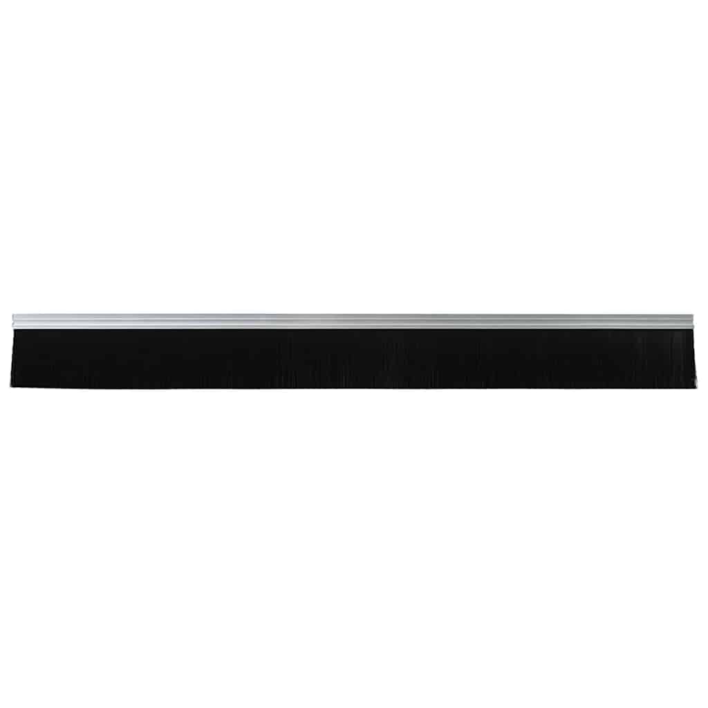 Spazzole per porte autoadesive 2 pcs Argento 100 cm | homemem39