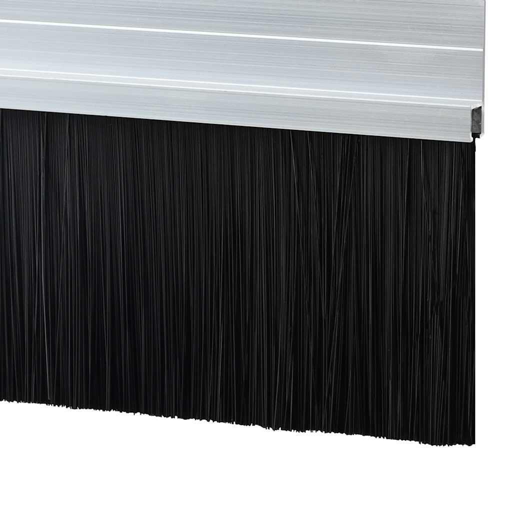 Spazzole per porte autoadesive 6 pcs Argento 100 cm | homemem39