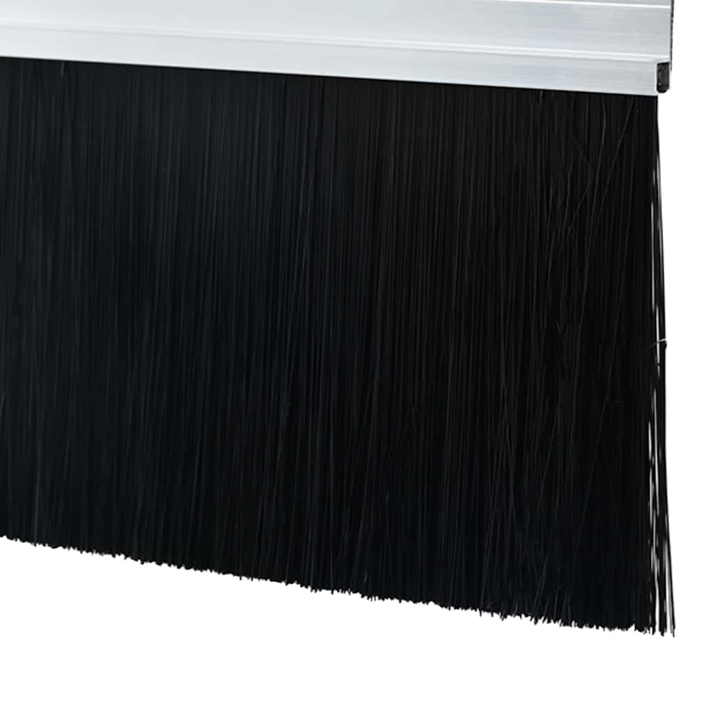 Spazzole per porte autoadesive 6 pcs Argento 100 cm | homemem39