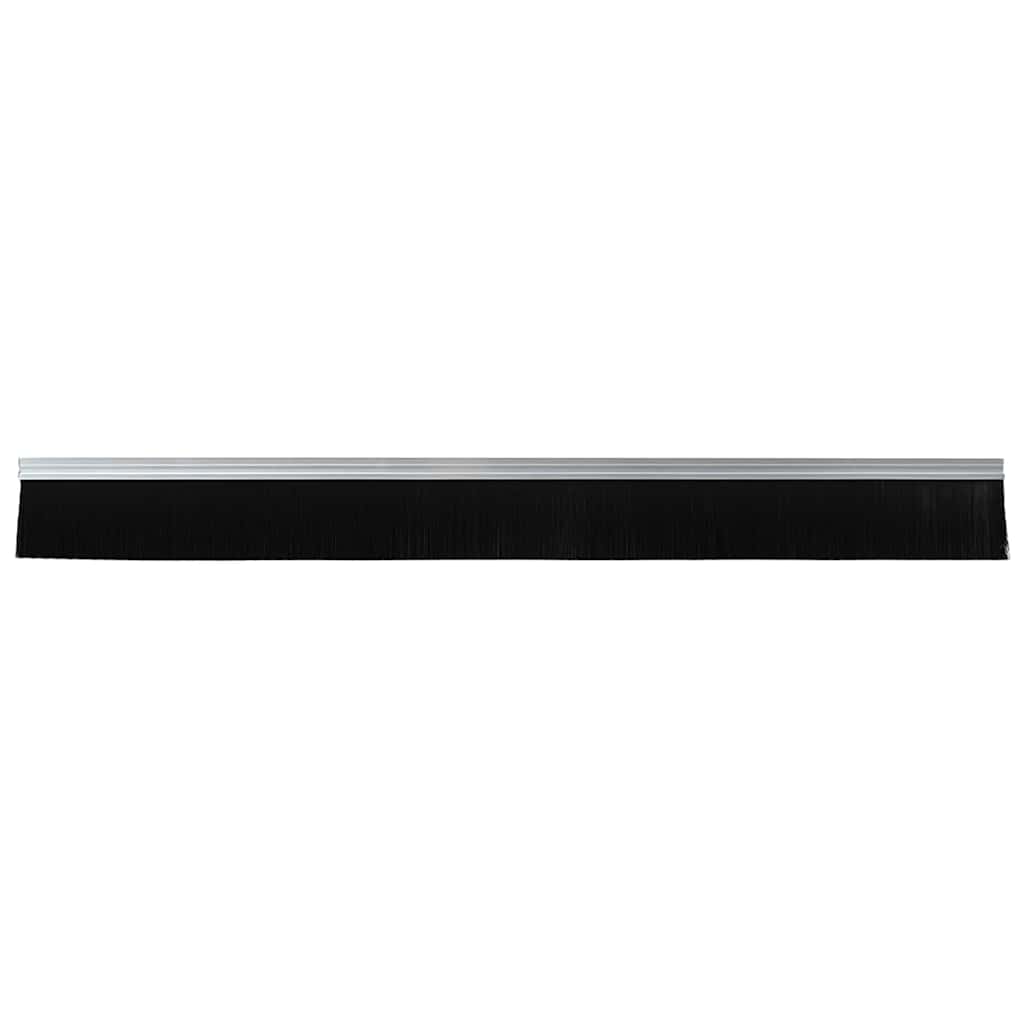 Spazzole per porte autoadesive 12 pcs Argento 100 cm | homemem39
