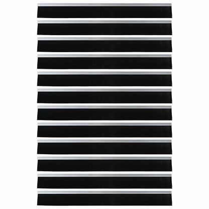 Spazzole per porte autoadesive 12 pcs Argento 100 cm | homemem39