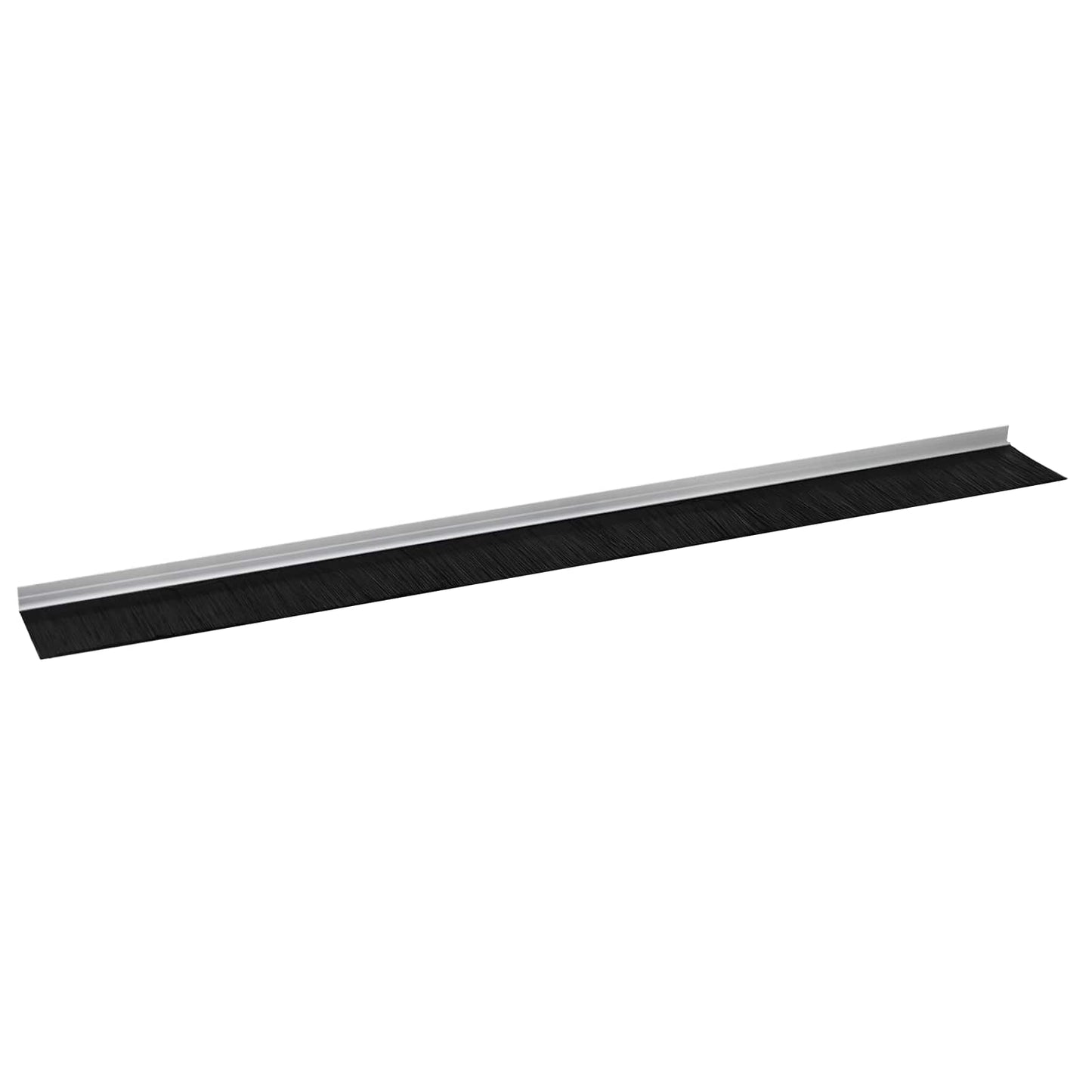 Spazzole per porte autoadesive 2 pcs Argento 100 cm | homemem39