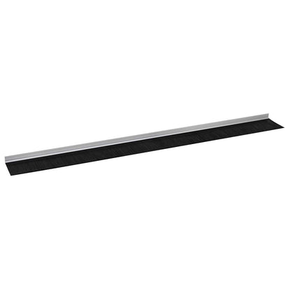 Spazzole per porte autoadesive 2 pcs Argento 100 cm | homemem39