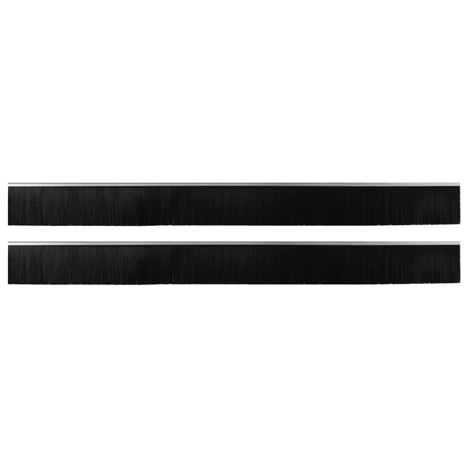 Spazzole per porte autoadesive 2 pcs Argento 100 cm | homemem39