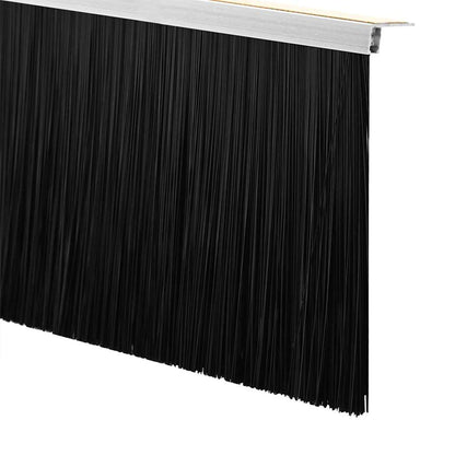Spazzole per porte autoadesive 2 pcs Argento 100 cm | homemem39