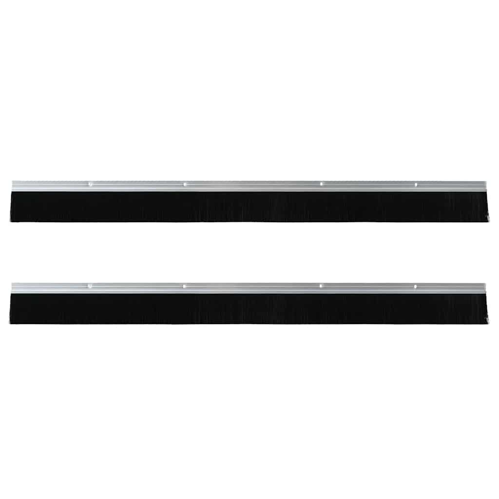 Spazzole per porte a vite 2 pcs Argento 100 cm | homemem39