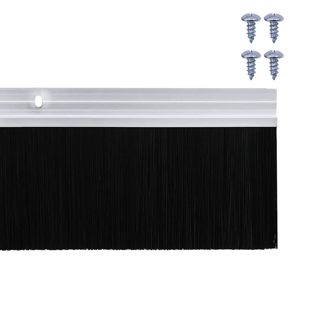 Spazzole per porte a vite 2 pcs Argento 100 cm | homemem39