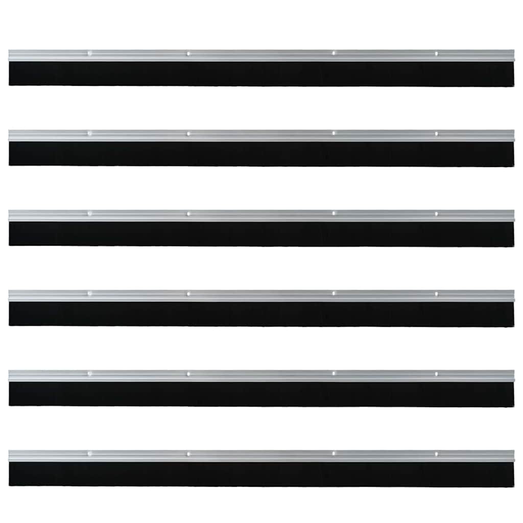 Spazzole per porte a vite 6 pcs Argento 100 cm | homemem39