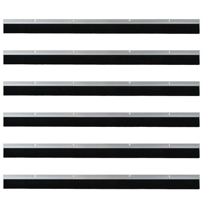 Spazzole per porte a vite 6 pcs Argento 100 cm | homemem39