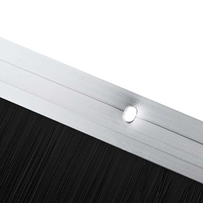 Spazzole per porte a vite 12 pcs Argento 100 cm | homemem39