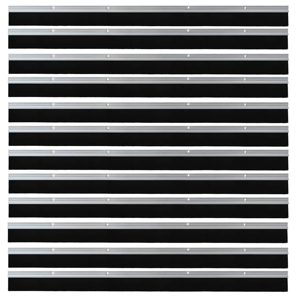 Spazzole per porte a vite 12 pcs Argento 100 cm | homemem39