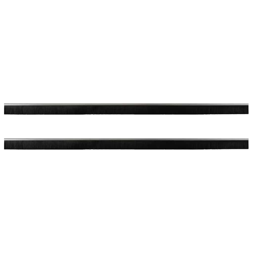 Spazzole per porte a vite 2 pcs Argento 100 cm | homemem39