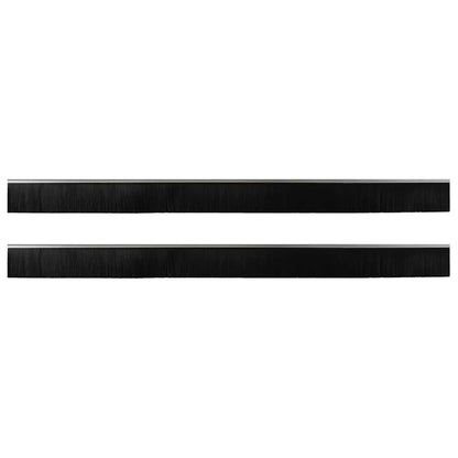 Spazzole per porte a vite 2 pcs Argento 100 cm | homemem39