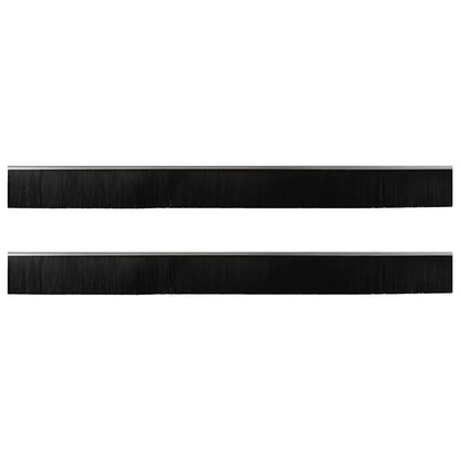 Spazzole per porte a vite 2 pcs Argento 100 cm | homemem39