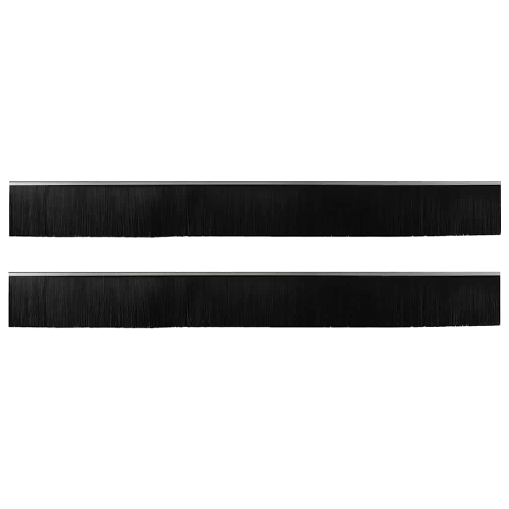 Spazzole per porte a vite 2 pcs Argento 100 cm | homemem39