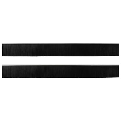 Spazzole per porte a vite 2 pcs Argento 100 cm | homemem39