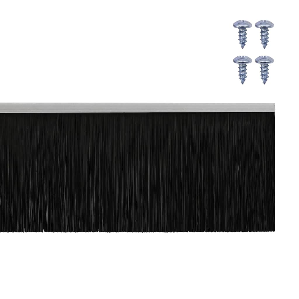 Spazzole per porte a vite 2 pcs Argento 100 cm | homemem39