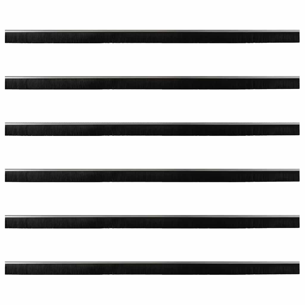 Spazzole per porte a vite 6 pcs Argento 100 cm | homemem39