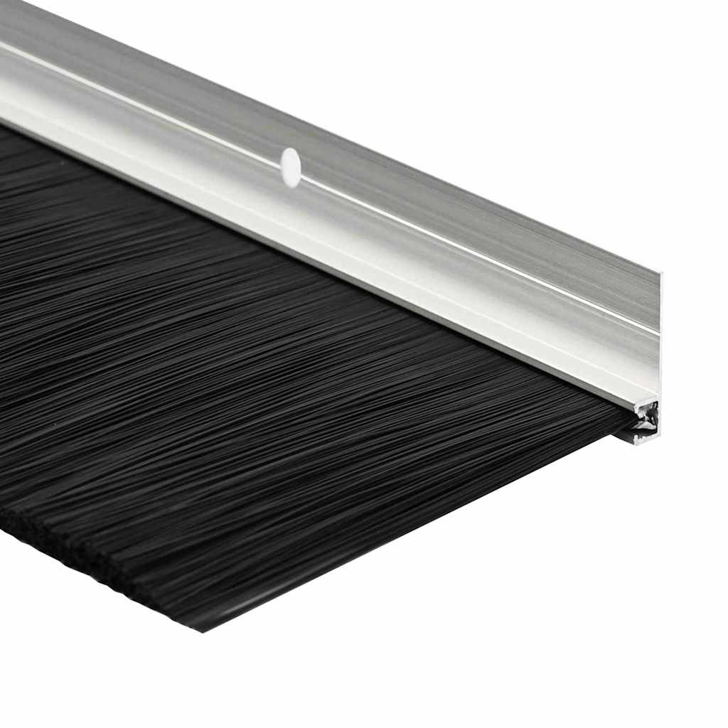 Spazzole per porte a vite 6 pcs Argento 100 cm | homemem39