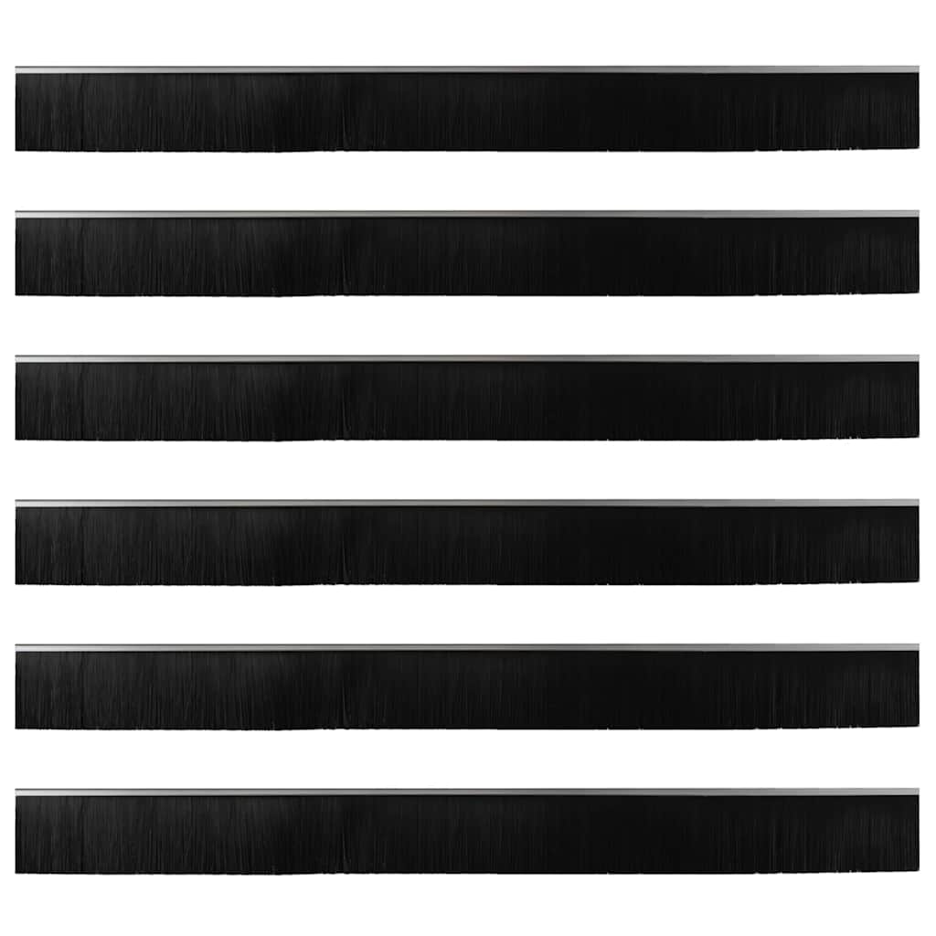 Spazzole per porte a vite 6 pcs Argento 100 cm | homemem39