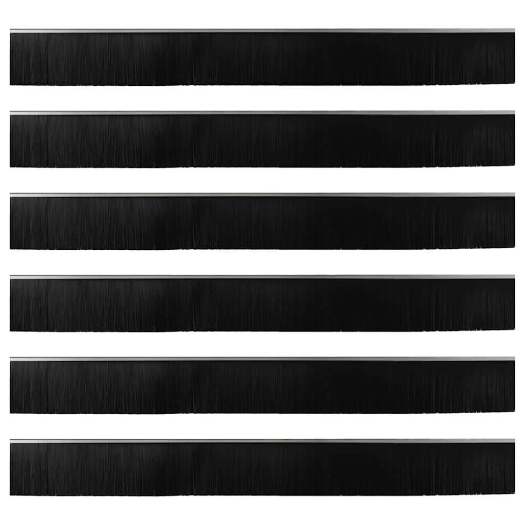 Spazzole per porte a vite 6 pcs Argento 100 cm | homemem39