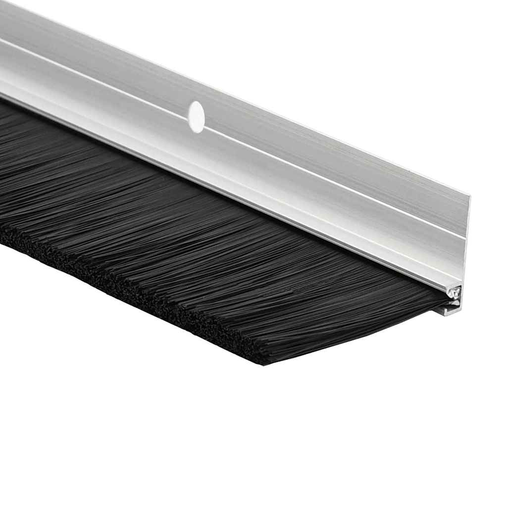 Spazzole per porte a vite 12 pcs Argento 100 cm | homemem39