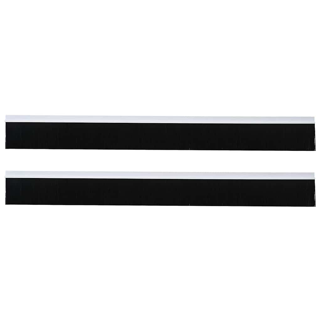Spazzole per porte autoadesive 2 pcs Bianco 100 cm | homemem39