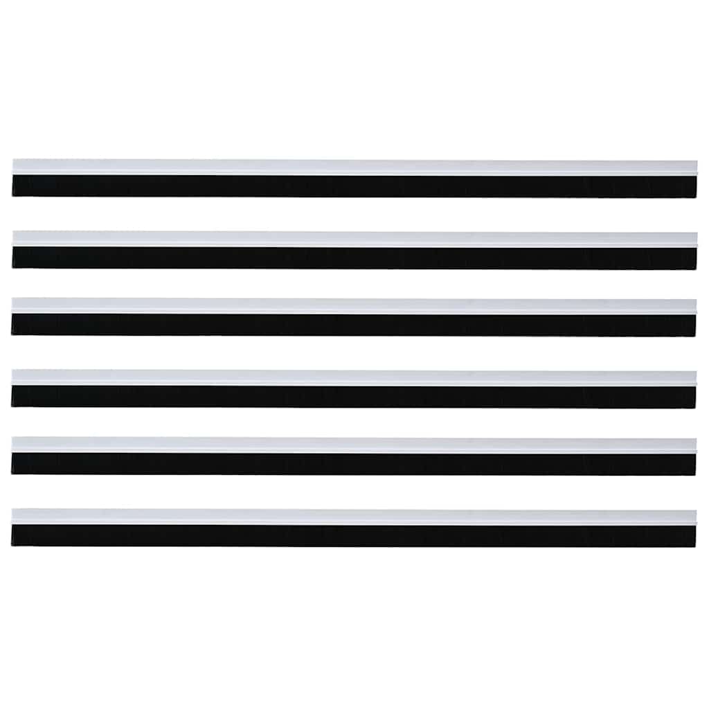 Spazzole per porte autoadesive 6 pcs Bianco 100 cm | homemem39