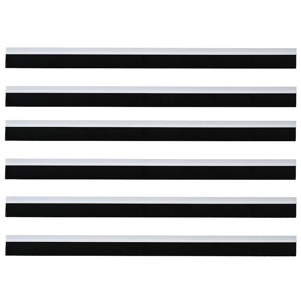 Spazzole per porte autoadesive 6 pcs Bianco 100 cm | homemem39