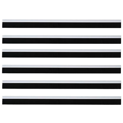 Spazzole per porte autoadesive 6 pcs Bianco 100 cm | homemem39