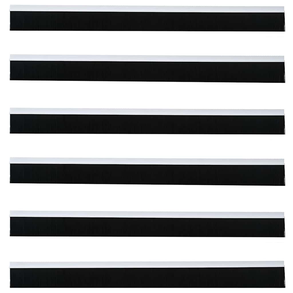 Spazzole per porte autoadesive 6 pcs Bianco 100 cm | homemem39