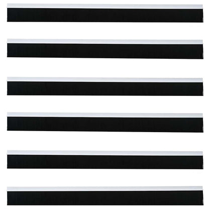 Spazzole per porte autoadesive 6 pcs Bianco 100 cm | homemem39