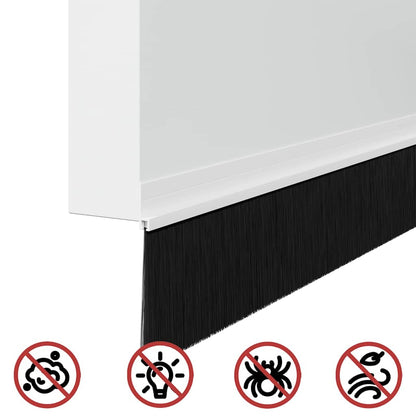 Spazzole per porte autoadesive 6 pcs Bianco 100 cm | homemem39