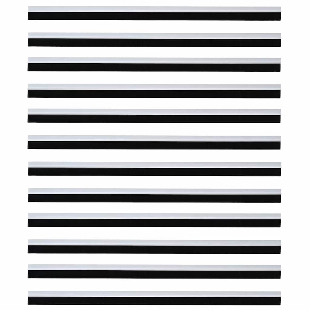Spazzole per porte autoadesive 12 pcs Bianco 100 cm | homemem39