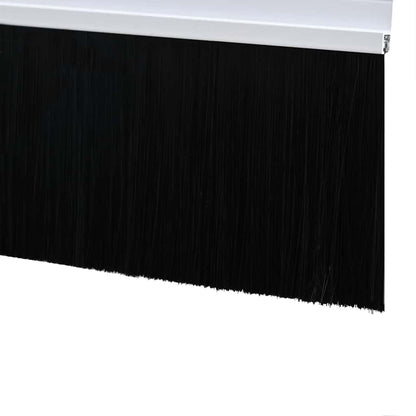Spazzole per porte autoadesive 12 pcs Bianco 100 cm | homemem39
