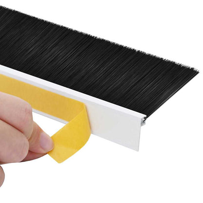 Spazzole per porte autoadesive 2 pcs Bianco 100 cm | homemem39