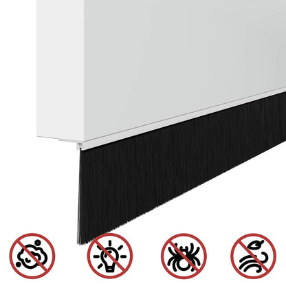 Spazzole per porte autoadesive 2 pcs Bianco 100 cm | homemem39