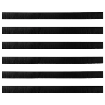 Spazzole per porte autoadesive 6 pcs Bianco 100 cm | homemem39