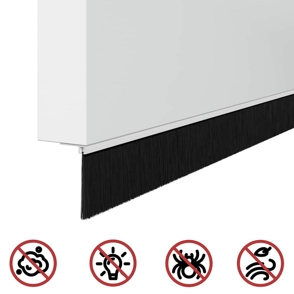 Spazzole per porte autoadesive 6 pcs Bianco 100 cm | homemem39