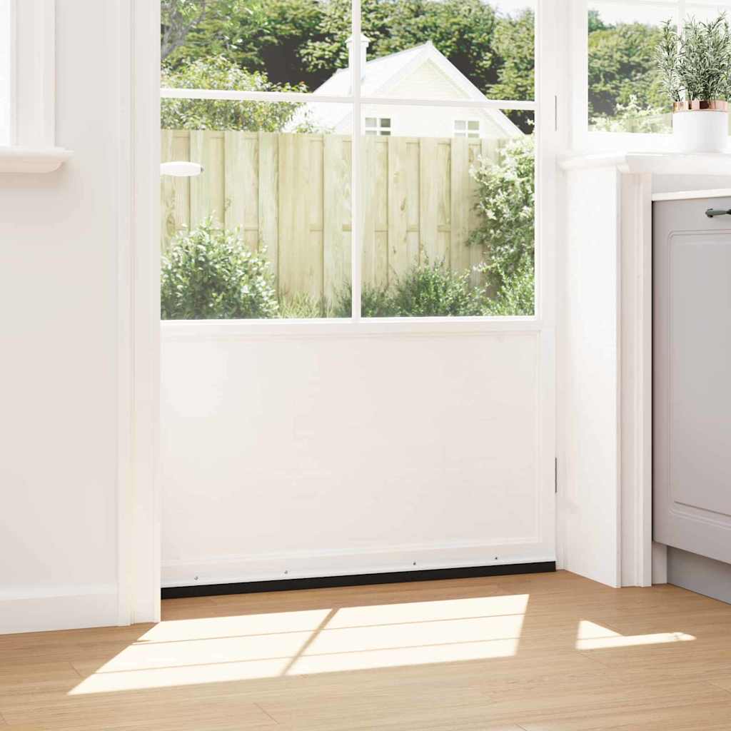 Spazzole per porte a vite 2 pcs Bianco 100 cm Lega di alluminio | homemem39