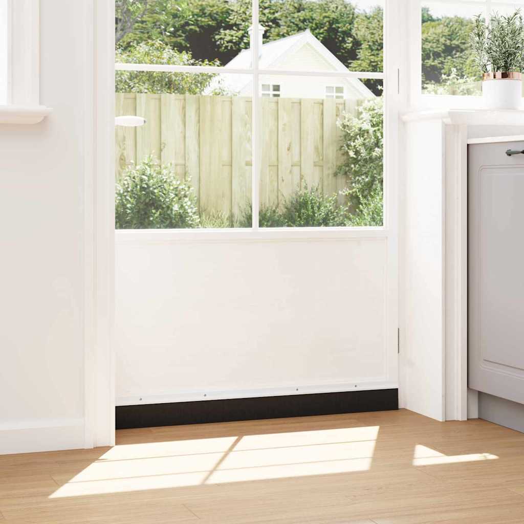 Spazzole per porte a vite 2 pcs Bianco 100 cm Lega di alluminio | homemem39